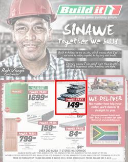 Build It Lowveld : Sinawe Together We Build (20 Feb - 8 Mar 2014), page 1