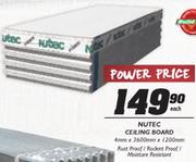 Nutec Ceiling Board 4x3600x1200mm-Each