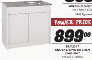 Build It Knock Down Kitchen Sink Unit 915x460mm
