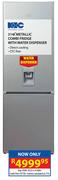 KIC 314Ltr Metallic Combi Fridge With Water Dispenser