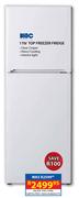KIC 170Ltr Top Freezer Fridge