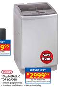 Defy 10kg Metallic Top Loader