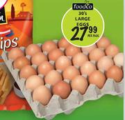 Foodco Large Eggs-30's Per Pack