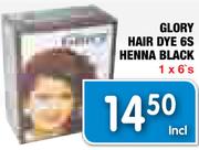 Glory Hair Dye 6s Henna Black-1x6's
