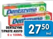 Dentazyme T/Paste Asstd-6x100Ml