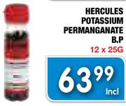 Hercules Potassium Permanganate B.P-12x25G