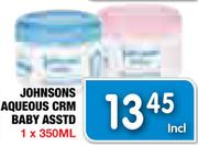 Johnsons Aqueous Crm Baby Asstd-1x350Ml