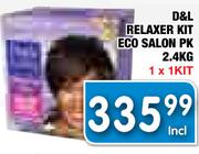 D&L Relaxer Kit Eco Salon PK 2.4Kg-1x1Kit