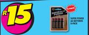 Super Saver AA Batteries-8's Pack