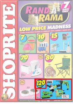 Shoprite Western Cape : Rand A Rama (24 Feb - 2 Mar 2014), page 1