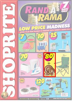 Shoprite Western Cape : Rand A Rama (24 Feb - 2 Mar 2014), page 1