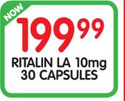 Ritalin LA 10MG Capsules-30