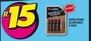 Super Saver AA Batteries-8's Pack