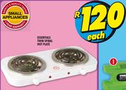 Essentials Twin Spiral Hot Plate