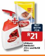 Lifebouy Handwash-200ml And Refill - 180ml
