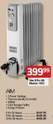 Aim 9 Fin Oil Heater - Each