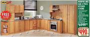 Memphis MK2 Oak 4 Piece Kitchen Scheme