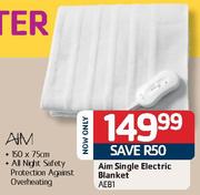 Aim Single Electric Blanket(AEB1)
