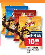 Simba Potato Chips-125gm Each