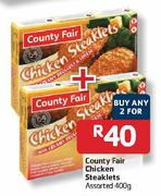 County Fair Chicken Steaklets-2 x 400gm