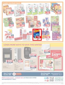 Pick N Pay Hyper William Moffett : So Many Ways To Stock Up & Save (23 Jul - 4 Aug 2013)  , page 12
