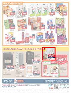 Pick N Pay Hyper William Moffett : So Many Ways To Stock Up & Save (23 Jul - 4 Aug 2013)  , page 12