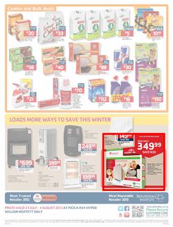 Pick N Pay Hyper William Moffett : So Many Ways To Stock Up & Save (23 Jul - 4 Aug 2013)  , page 12