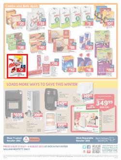 Pick N Pay Hyper William Moffett : So Many Ways To Stock Up & Save (23 Jul - 4 Aug 2013)  , page 12