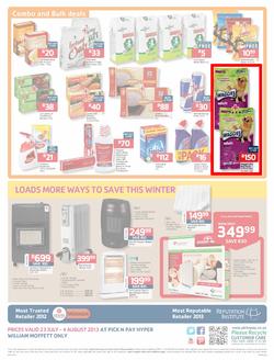Pick N Pay Hyper William Moffett : So Many Ways To Stock Up & Save (23 Jul - 4 Aug 2013)  , page 12
