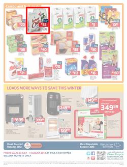 Pick N Pay Hyper William Moffett : So Many Ways To Stock Up & Save (23 Jul - 4 Aug 2013)  , page 12