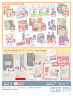 Pick N Pay Hyper William Moffett : So Many Ways To Stock Up & Save (23 Jul - 4 Aug 2013)  , page 12