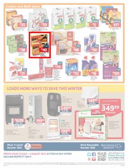 Pick N Pay Hyper William Moffett : So Many Ways To Stock Up & Save (23 Jul - 4 Aug 2013)  , page 12