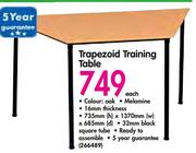 Trapezoid Training Table