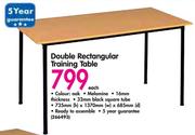 Double Rechtangular Traning Table-Each