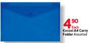 Kenzel A4 Carry Folder Assorted