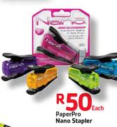 Paper Pro Nano Stapler-Each