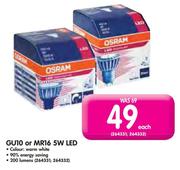 GU10 Or MR16 5W LED-Each