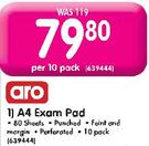 Aro A4 Exam Pad-Per 10 Pack
