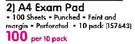 Aro A4 Exam Pad-Per 10 Pack
