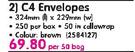 Aro C4 Envelopes-Per 50 Bag
