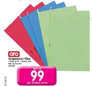 Aro Suspension Files-Per 25 Pack