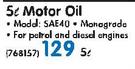 Castrol 5L Motor Oil SAE40