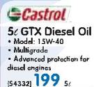 Castrol 5L GTX Diesel Oil 15W-40
