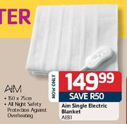 Aim Single Electric Blanket-Each