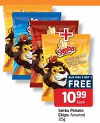 Simba Potato Chips Assorted-125 Each