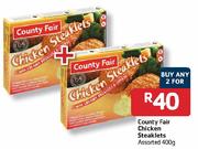  County Fair Chicken Steaklets Assorted-2X400g