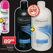 TreSemme Shampoo/Conditioner-2x750/900Ml