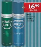 Brut Deodorant For Men-120Ml Each