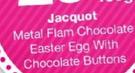 Jacquot Metal Flam Chocolate Easter Egg With Chocolate Buttons-150