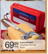 Lancewood Cheddar/Gouda-900g Each